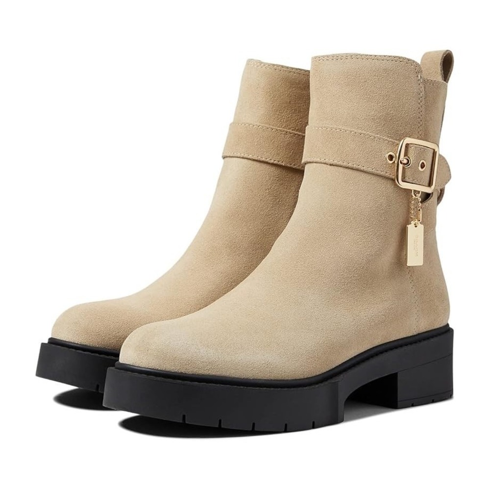 COACH® (Women's 8 B) Lacey™ Suede Bootie in Oat -‎ $275